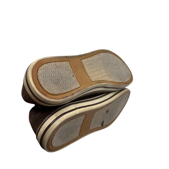 Elle Menno Size 8 Casual Corduroy Bow Flats Fabric Upper Rubber Sole - Picture 8 of 8